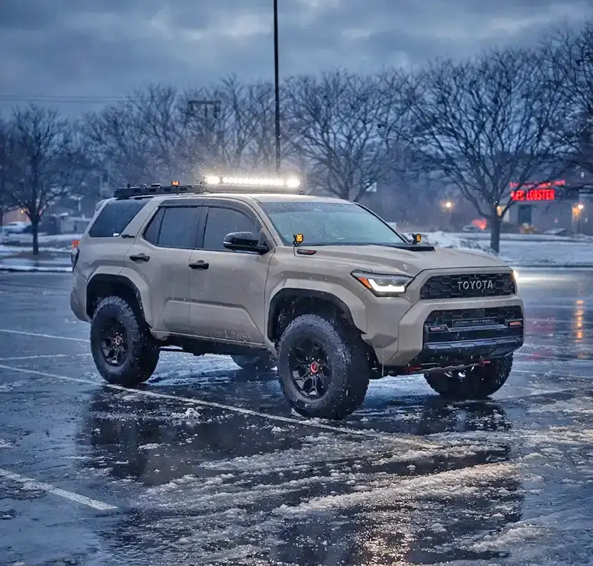2025 4runner 6th gen 2025 4Runner TRD PRO build: Westcott lift kit, 295/70/18 Nitto Recon Grappler, color matched fender flares, Victory4x4 half rack, light bar 30266-ceab46f667c1f96e2dcbac0708848f18 (2)