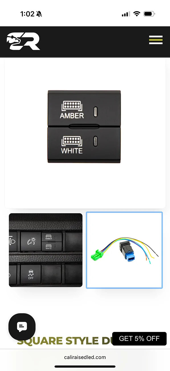 2025 4runner 6th gen Rough Country Ditch Lights wiring to Cali Raised OEM Switch? IMG_6947