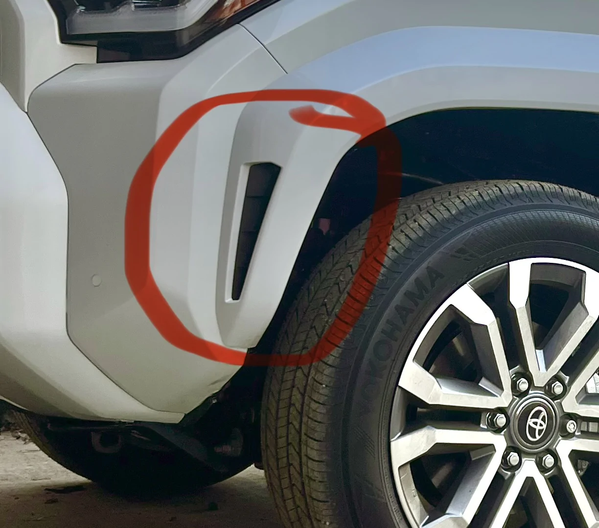 2025 4runner 6th gen Why the front fender cut outs? IMG_6362