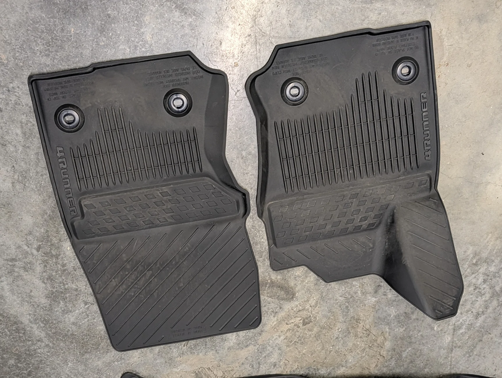 2025 4runner 6th gen FS: OEM All-Weather floor mats PXL_20260222_212305684