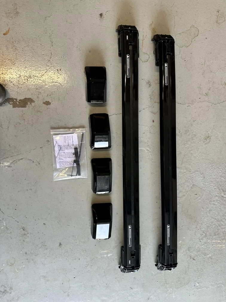 2025 4runner 6th gen Factory cross bars and factory running boards from 2025 Hybrid Premium Roof Rails_1