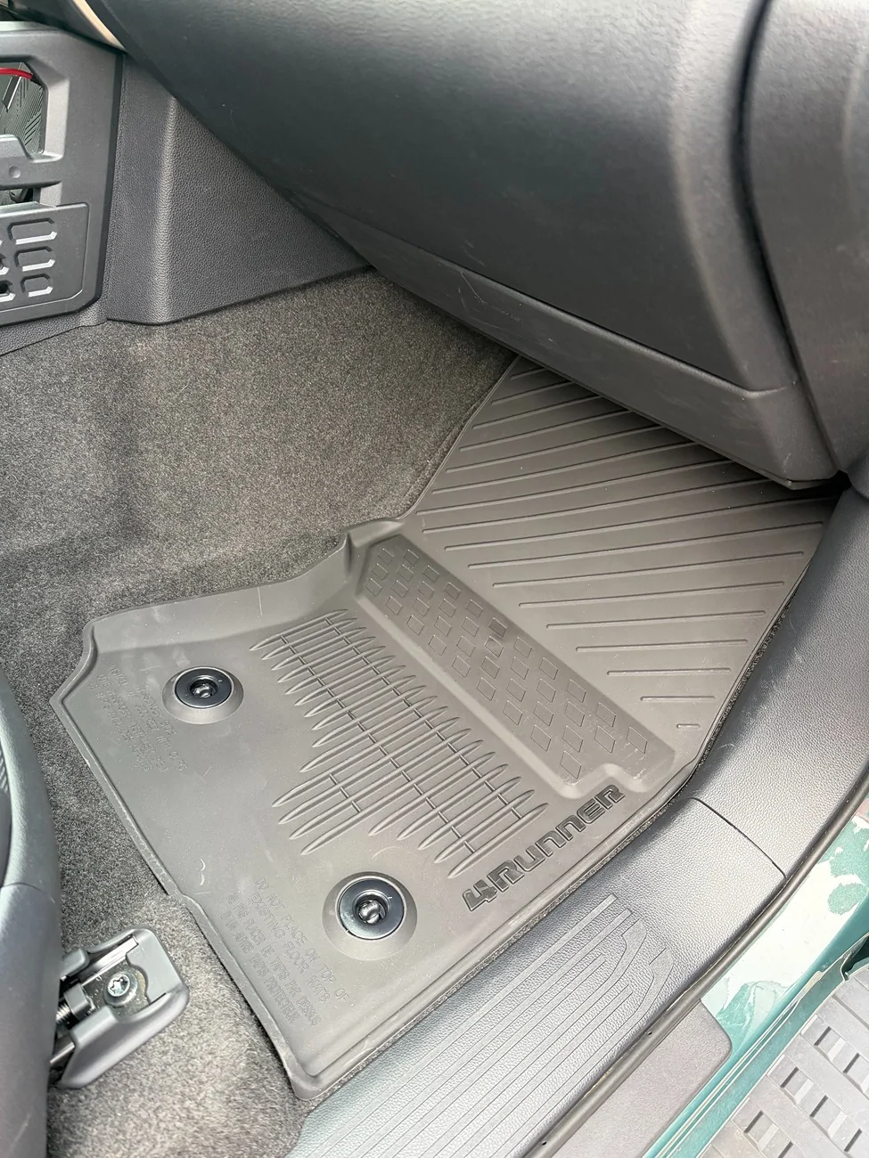 2025 4runner 6th gen OEM Toyota All Weather Floor Liners Pictured IMG_1947