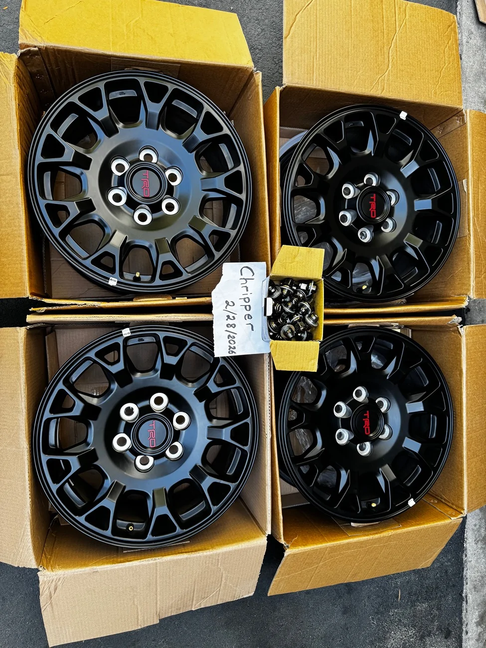 2025 2026 4runner 6th gen TRD OR Black Matte Rims 18x8 +45 IMG_2296