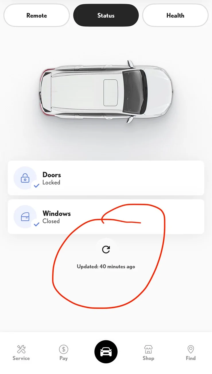 2025 4runner 6th gen App sync status update issues IMG_8260