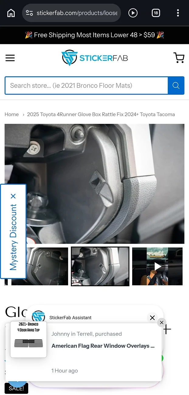 2025 4runner 6th gen Glove box latches to cure rattle (3D print) Screenshot_20260302_170722_Chrom