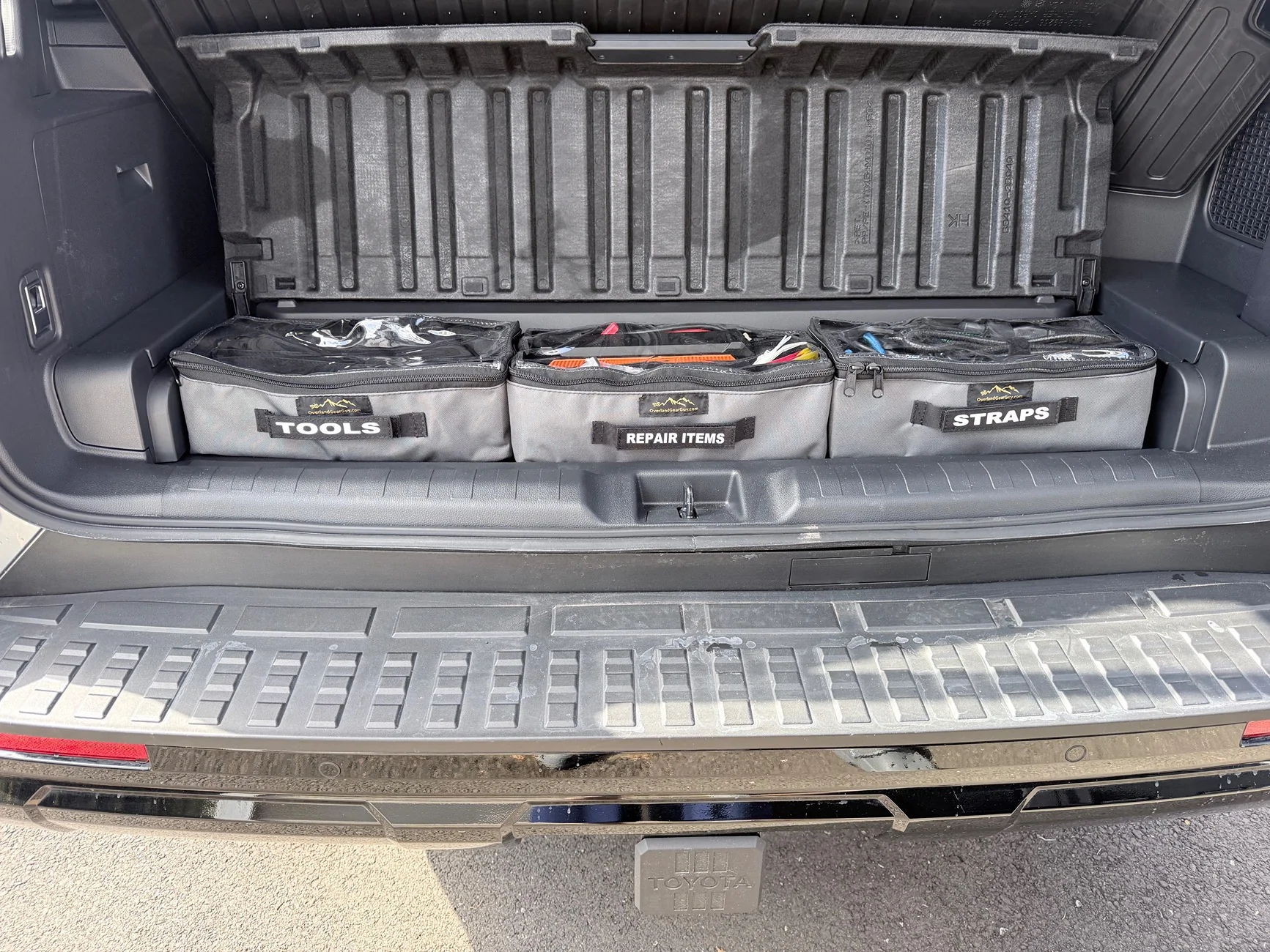 2025 4runner 6th gen Hybrid “Trunk” Cargo Compartment Organizers (by Overland Gear Guy) IMG_5279