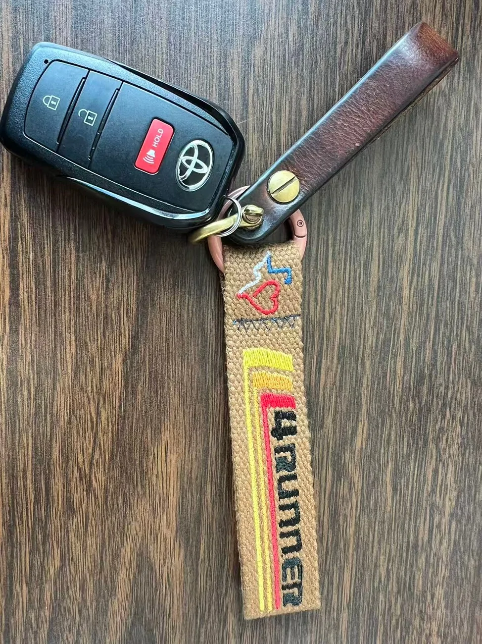2025 4runner 6th gen I made a personalized 4Runner-themed keychain using an embroidery machine. 67ec104720058656c354285f8d83a6a1