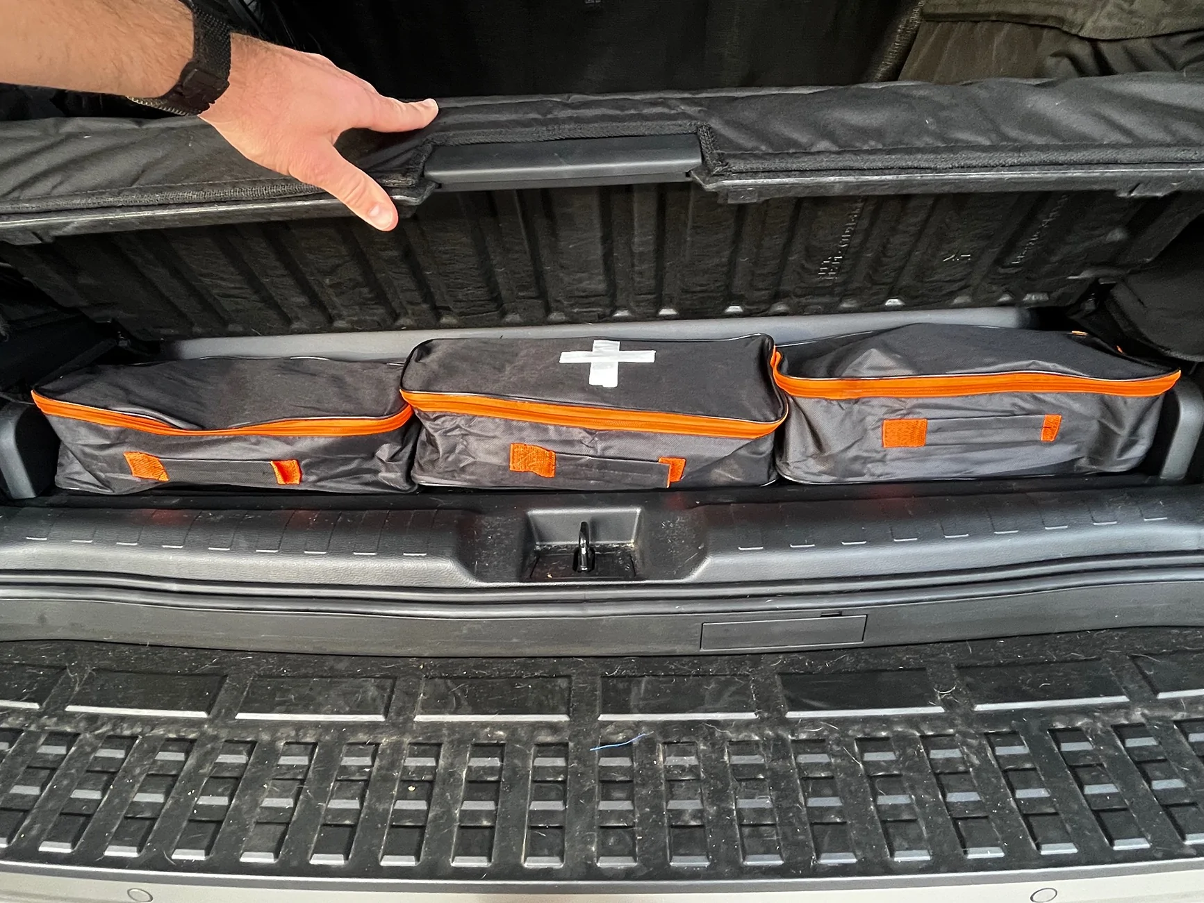 2025 4runner 6th gen Hybrid “Trunk” Cargo Compartment Organizers (by Overland Gear Guy) IMG_7391