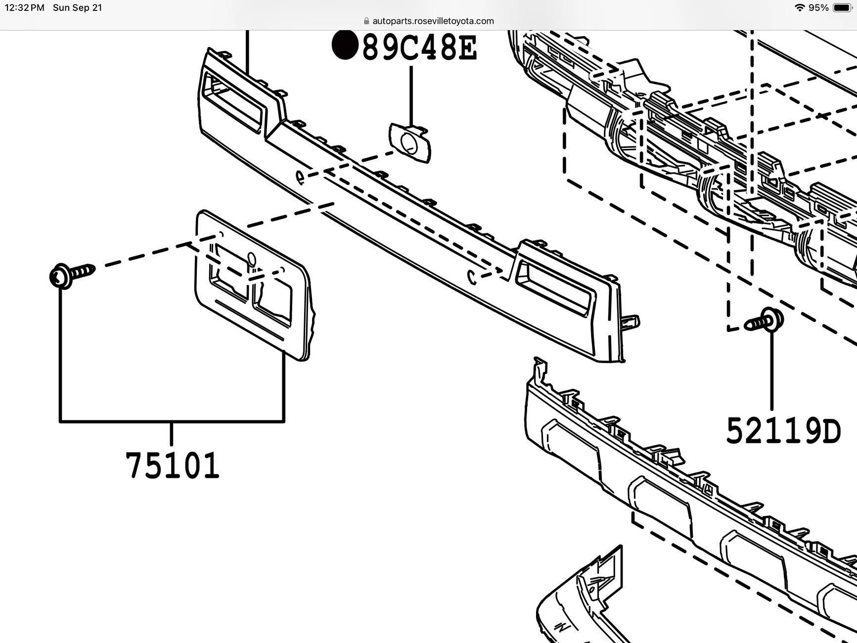 2025 4runner 6th gen 2026 TRD Pro - Attaching Front Licence Plate IMG_1972