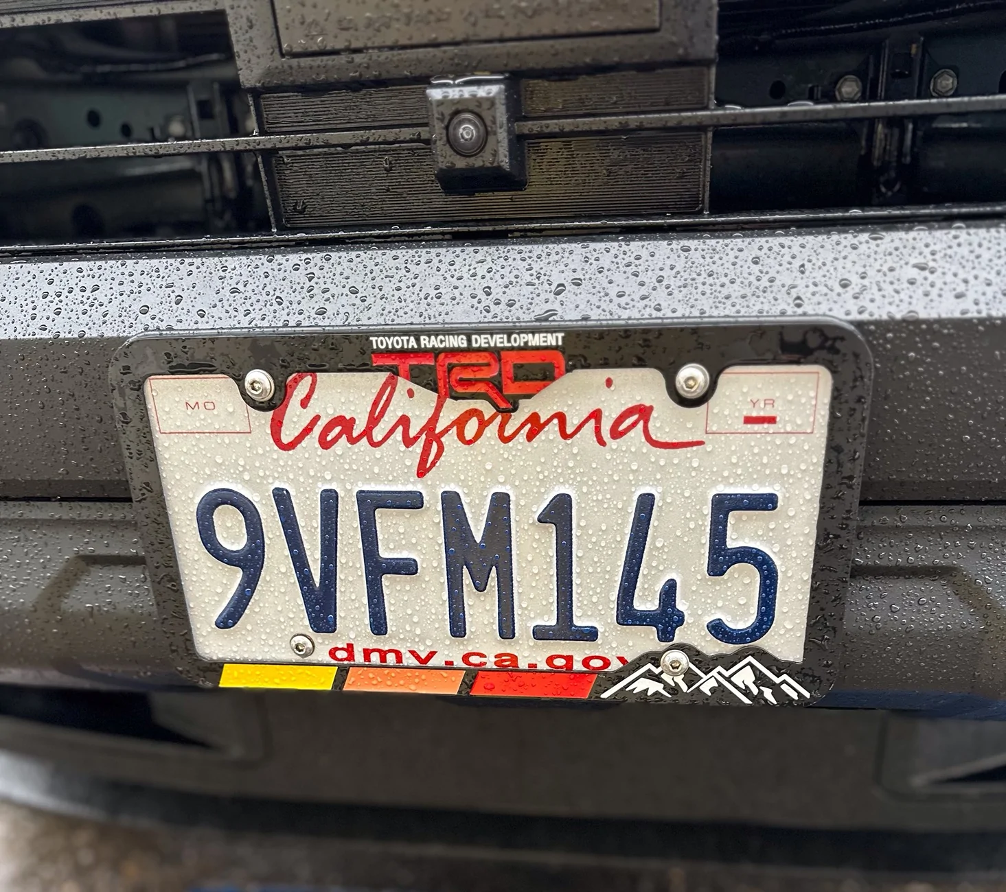 2025 4runner 6th gen 2026 TRD Pro - Attaching Front Licence Plate IMG_2067