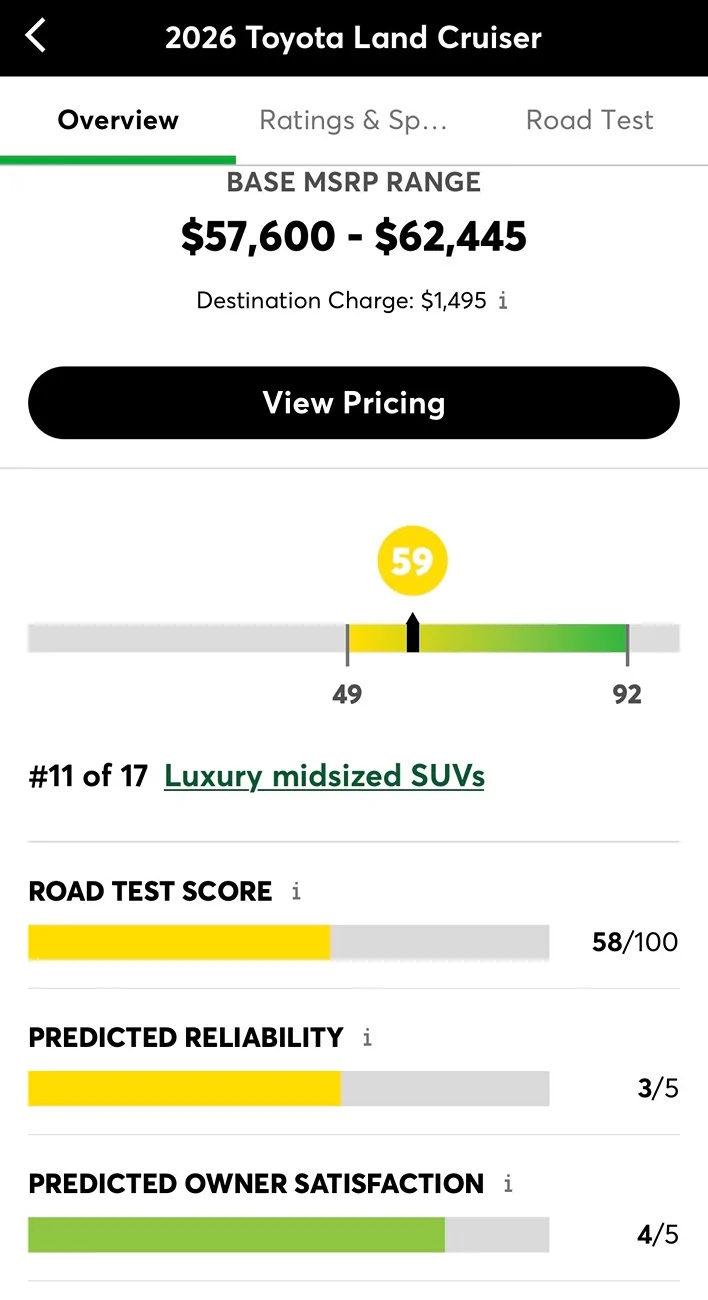 2025 4runner 6th gen Considering Trading my ORP for Land Cruiser LC250 - Talk me out of it. IMG_1653