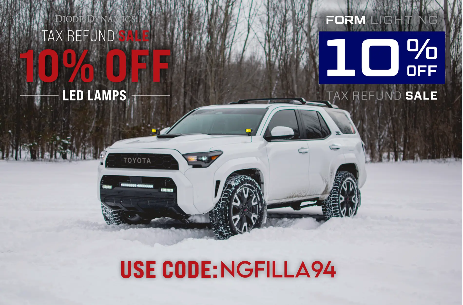 2025 4runner 6th gen Diode Dynamics + Form Lighting Tax Refund Sale Picsart_26-03-09_15-02-23-374
