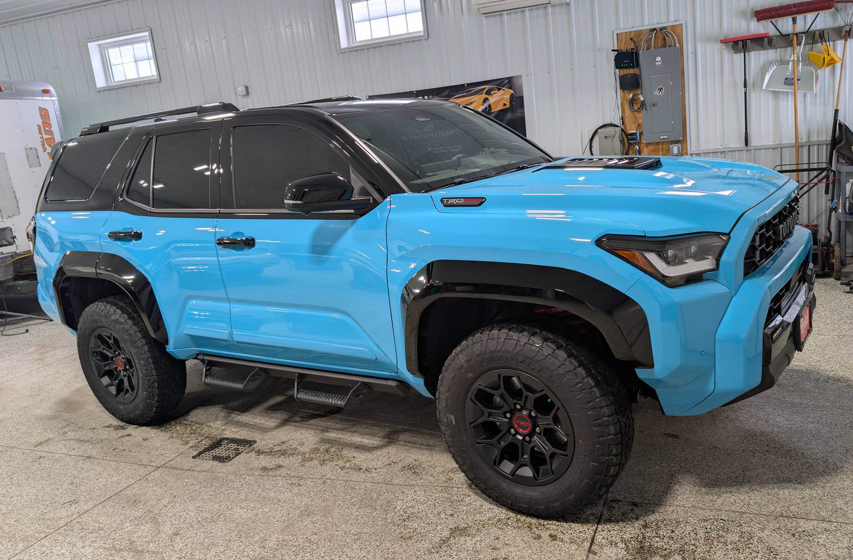 2025 4runner 6th gen Wave Maker TRD Pro Build w/ Tuxedo Wrap, 35's, 1.5" Toytec Level Lift, Seibon CF Hood, Gobi Ladder Wave Maker TRD Pro Build w: Tuxedo Wrap, 35's, 1.5%22 Toytec Level Lift, Seibon CF Hood 7