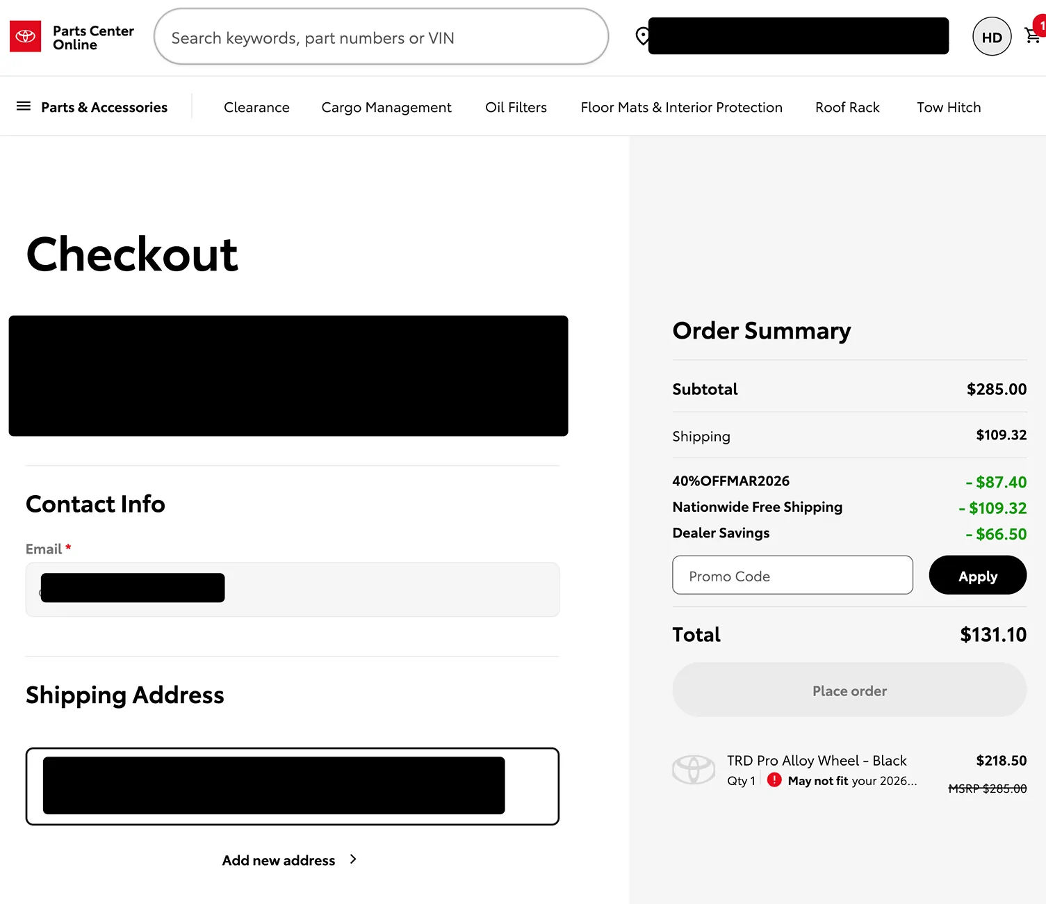 2025 4runner 6th gen 40% Sale on TRD OEM parts from Toyota (+ free shipping) CleanShot 2026-03-13 at 15.54.51@2x