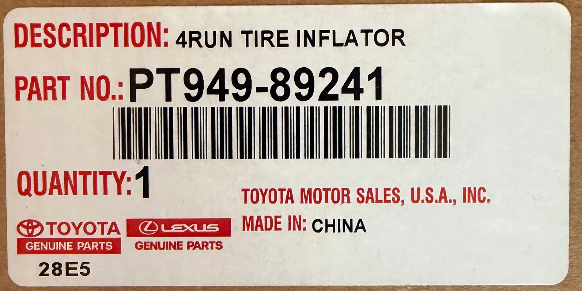 2025 4runner 6th gen OEM Onboard Air Compressor (Tire Inflator) install complete using how-to DIY IMG_9182