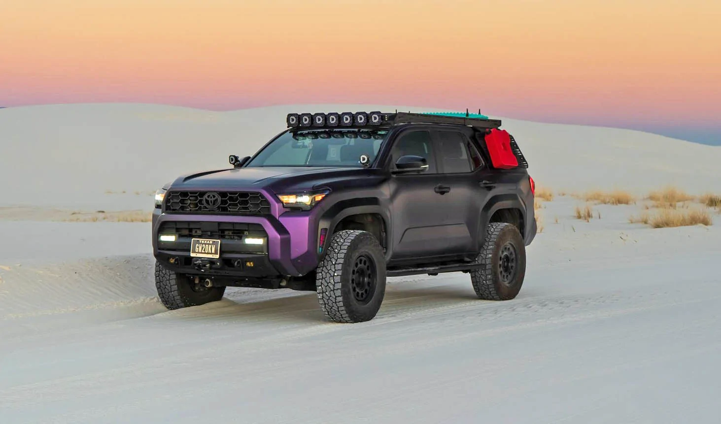 2025 4runner 6th gen OME Old Man Emu MT64 lift kit (3" front / 2" rear lift) on purple 4Runner TRD ORP build OME Old Man Emu MT64 lift kit on Purple wrap 2025 4Runner TRD ORP 6th gen 1