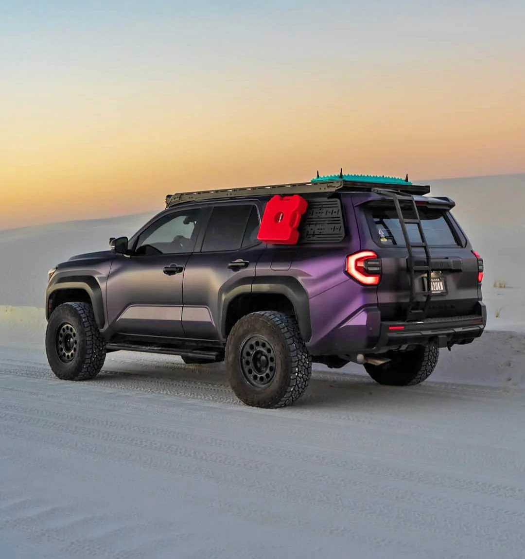 2025 4runner 6th gen OME Old Man Emu MT64 lift kit (3" front / 2" rear lift) on purple 4Runner TRD ORP build OME Old Man Emu MT64 lift kit on Purple wrap 2025 4Runner TRD ORP 6th gen 3