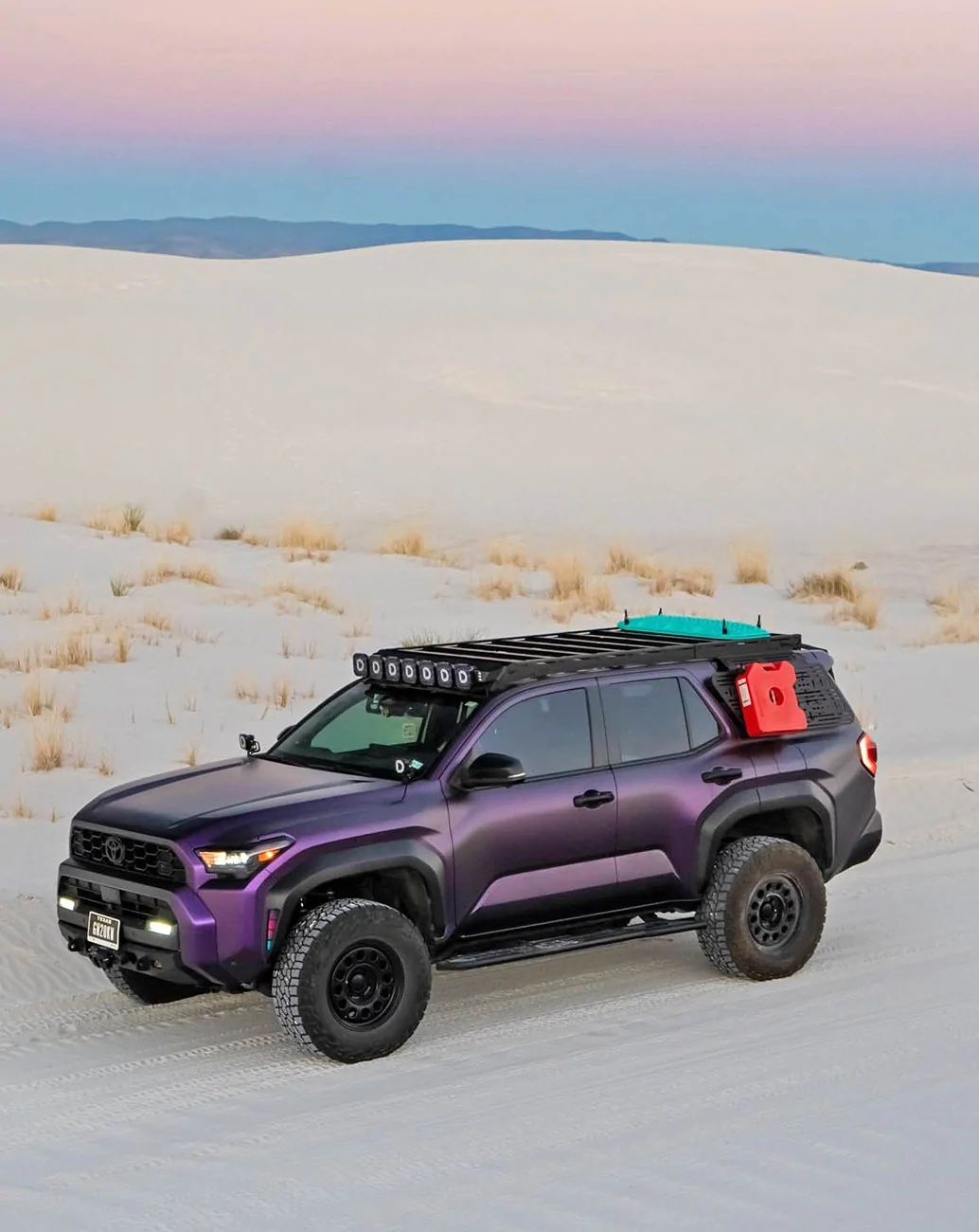 2025 4runner 6th gen OME Old Man Emu MT64 lift kit (3" front / 2" rear lift) on purple 4Runner TRD ORP build OME Old Man Emu MT64 lift kit on Purple wrap 2025 4Runner TRD ORP 6th gen 2