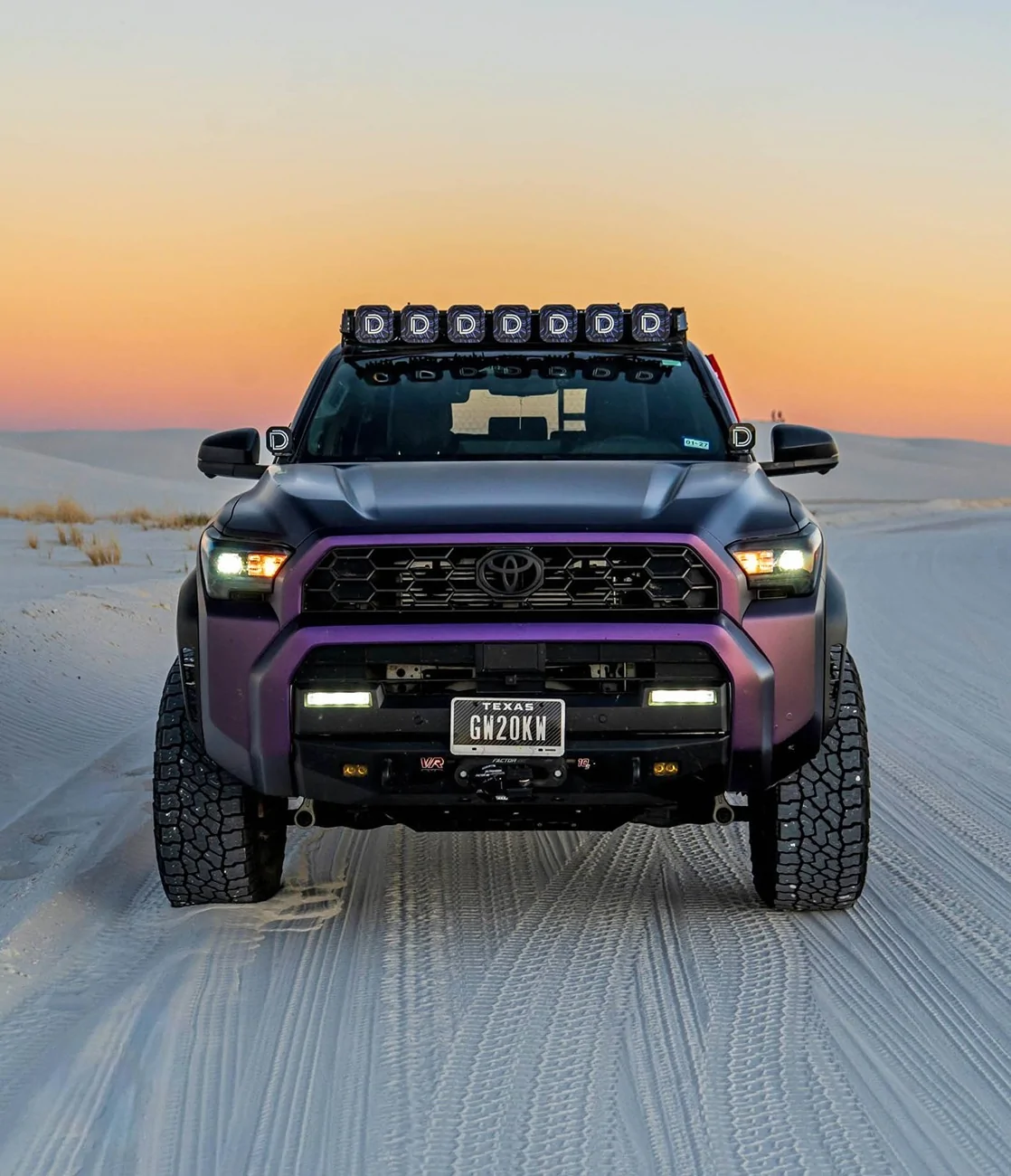 2025 4runner 6th gen OME Old Man Emu MT64 lift kit (3" front / 2" rear lift) on purple 4Runner TRD ORP build OME Old Man Emu MT64 lift kit on Purple wrap 2025 4Runner TRD ORP 6th gen 5
