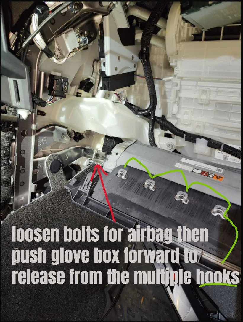 2025 4runner 6th gen 2025 4runner glove box removal 25 4runner glovebox removal