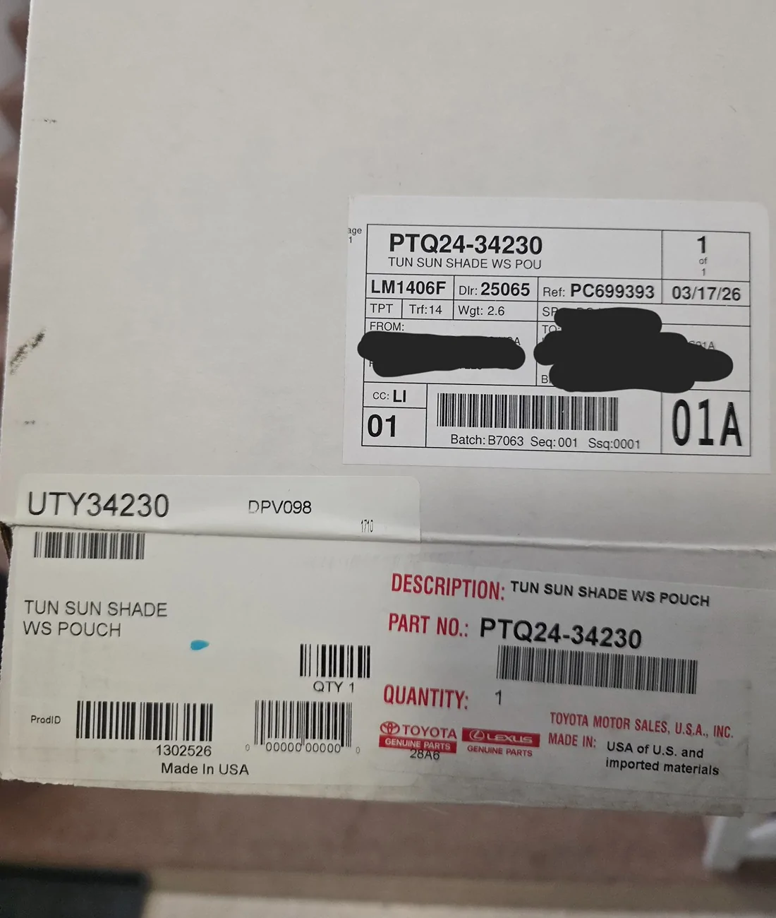 2025 4runner 6th gen Toyota TRD Sunshade / Sun Shade Part Number #PTQ24-34230 20260319_162329