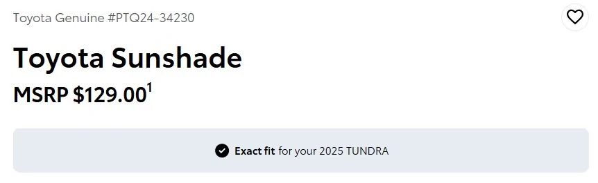 2025 4runner 6th gen Toyota TRD Sunshade / Sun Shade Part Number #PTQ24-34230 20260319_160655
