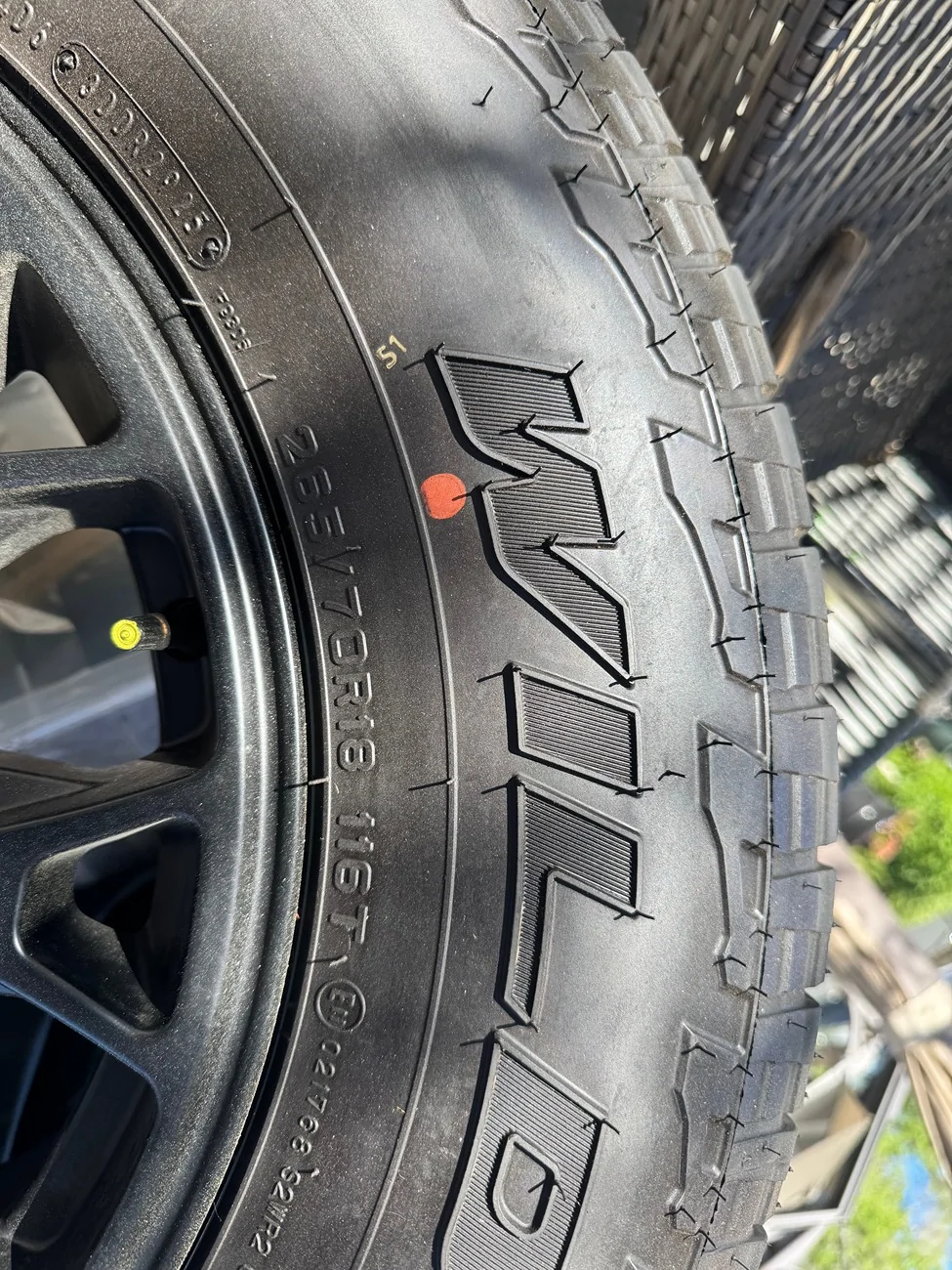 2025 4runner 6th gen TRD 18" Flat Black Wheels with Tires IMG_1497