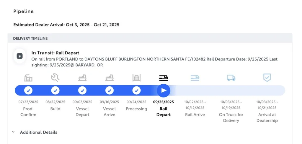 2025 4runner 6th gen 2025 / 2026 4Runner Search: Available Inventory Allocations List - MSRP vs List Price, VIN, ETA, Ship Status, Dealers, Hold Status 2025 4Runner Allocation Reserve Request 7 Rail Transport Status