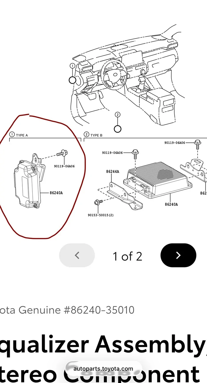 2025 4runner 6th gen Base audio system dash speaker wiring harness IMG_5933