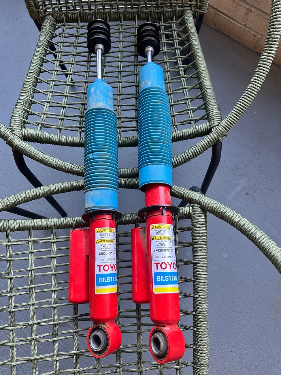 2025 4runner 6th gen OEM Bilstein shocks part numbers (red Bilsteins with remote reservoirs) from 2025+ TRD Off-Road 6th Gen IMG_4708