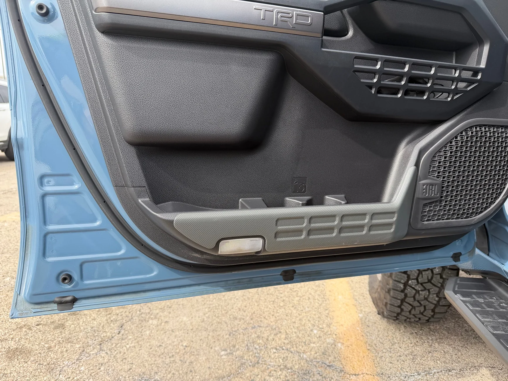 2025 4runner 6th gen OEM Door Panel Scuff Protectors Installed IMG_7250