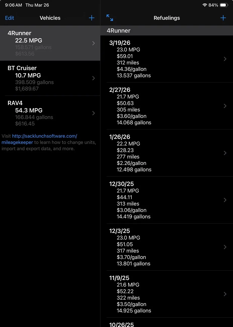 2025 4runner 6th gen Real World MPG by Owners (gas non-hybrid 4Runner) - Post Yours ⛽️ IMG_1606