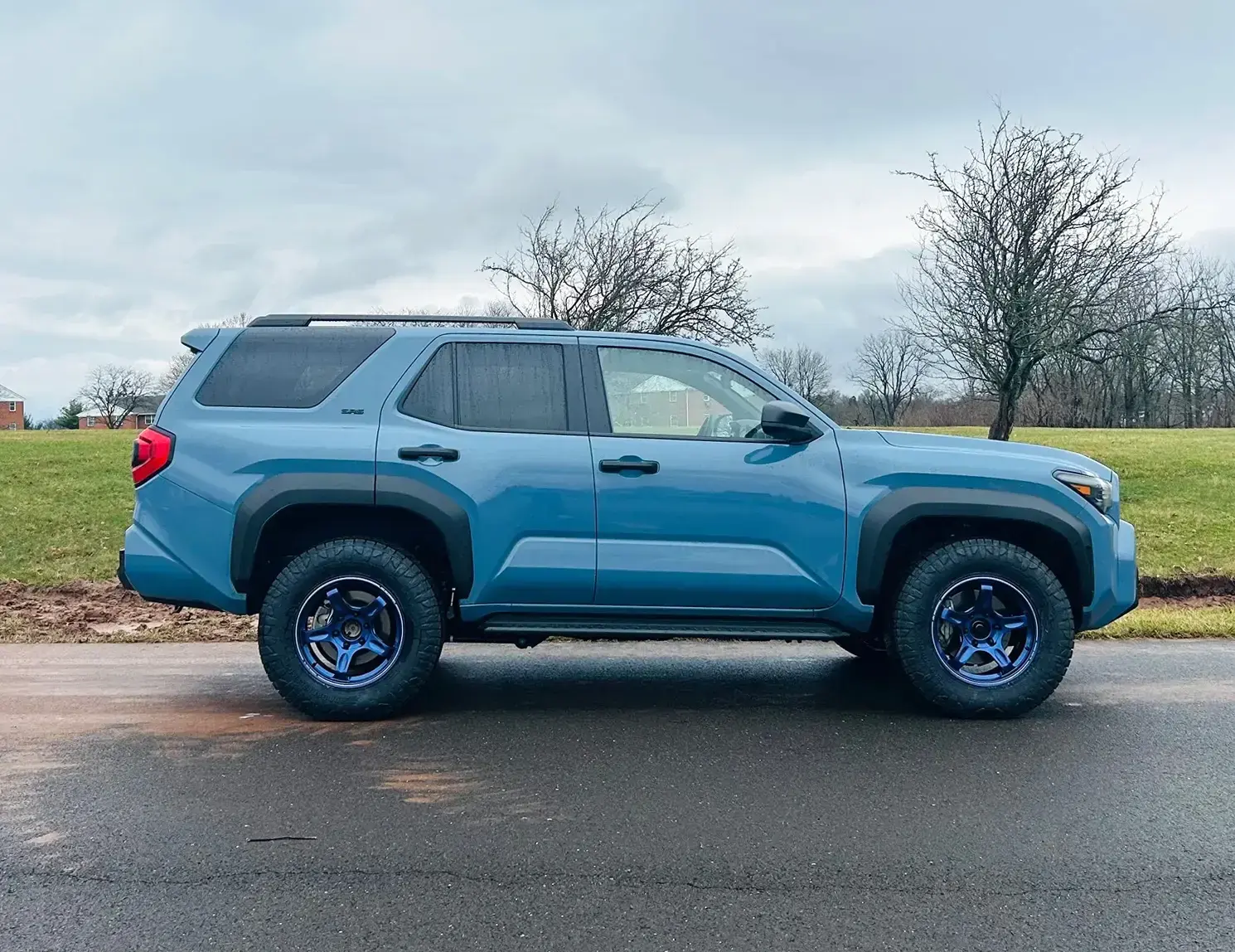 2025 4runner 6th gen Magnesium Blue ORT Forged wheels +14 offset and 265/70r18 Nitto Terra Grappler G3 tires on Heritage Blue 31836-a7220013199fa562b19bce24e503e828