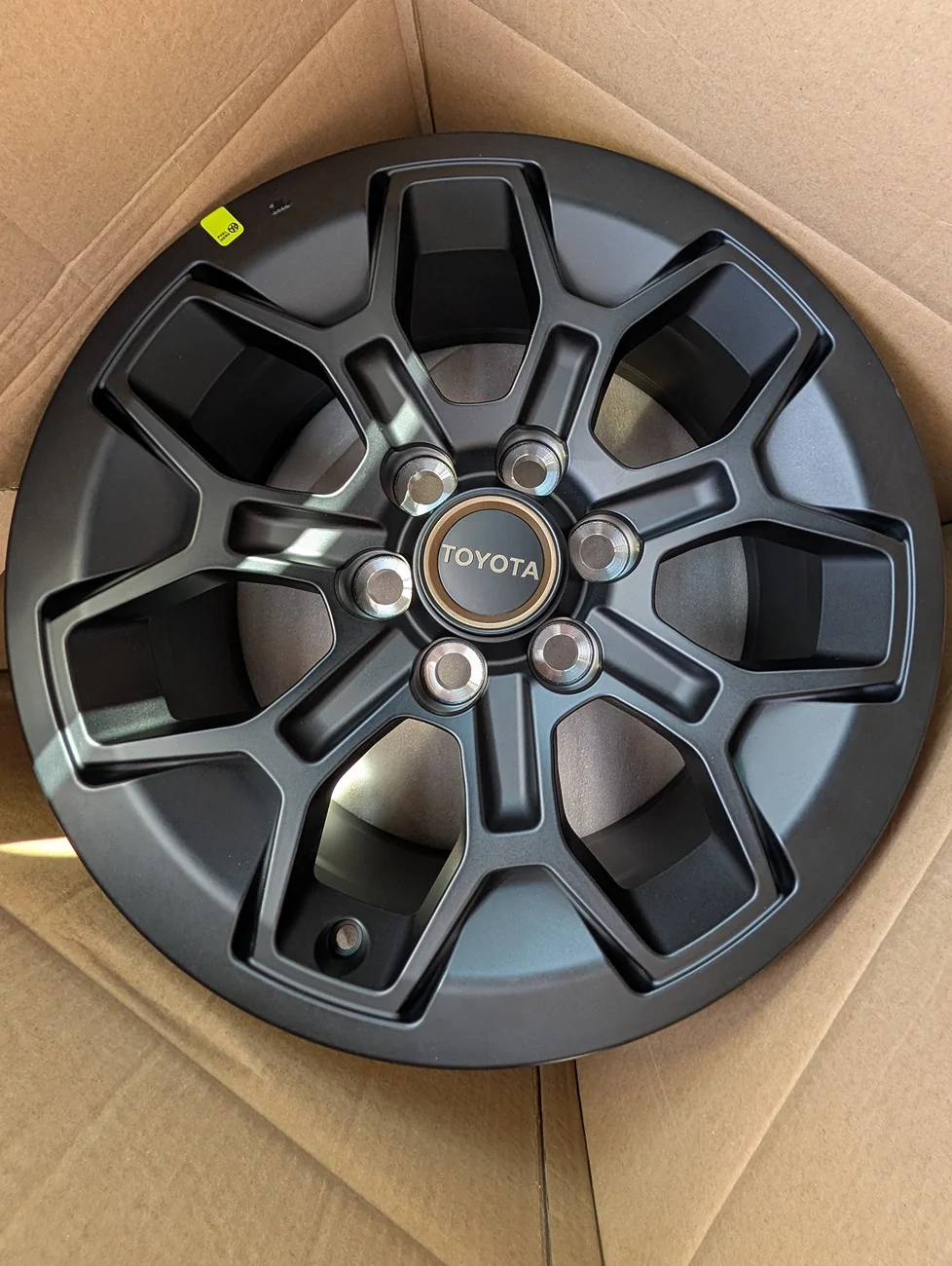 2025 4runner 6th gen Part numbers for TRD PRO wheels, valve stem kit, center caps. Various center caps fit depending on the look you want. PXL_20260327_185330858-EDIT