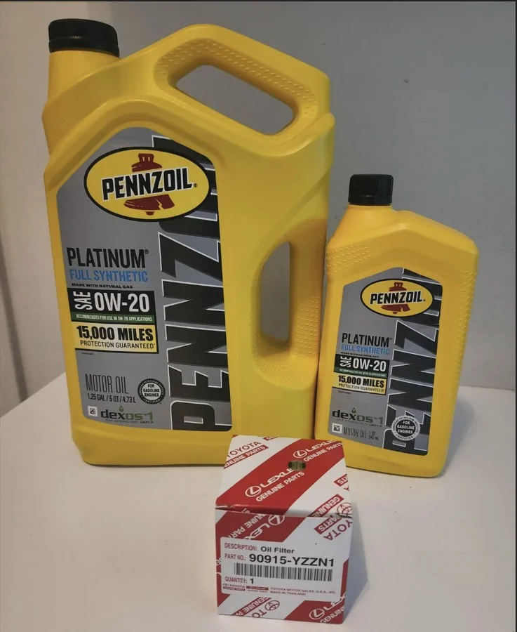 2025 4runner 6th gen What factory oil and filter? Pennzoil 4runner