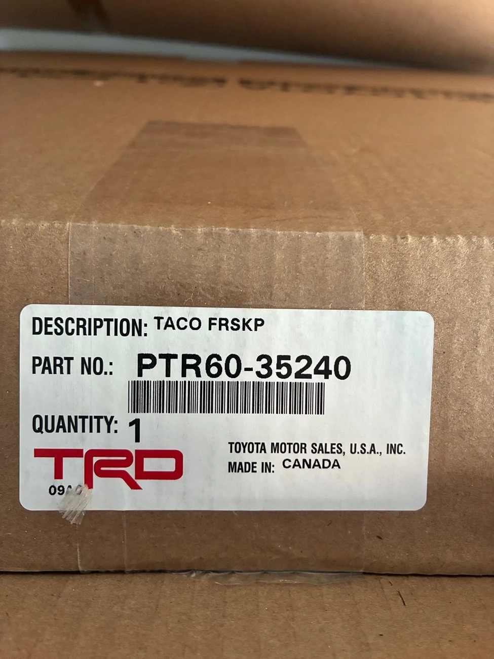 2025 4runner 6th gen TRD Skid Plate & Tranny Plate- NEW trd3