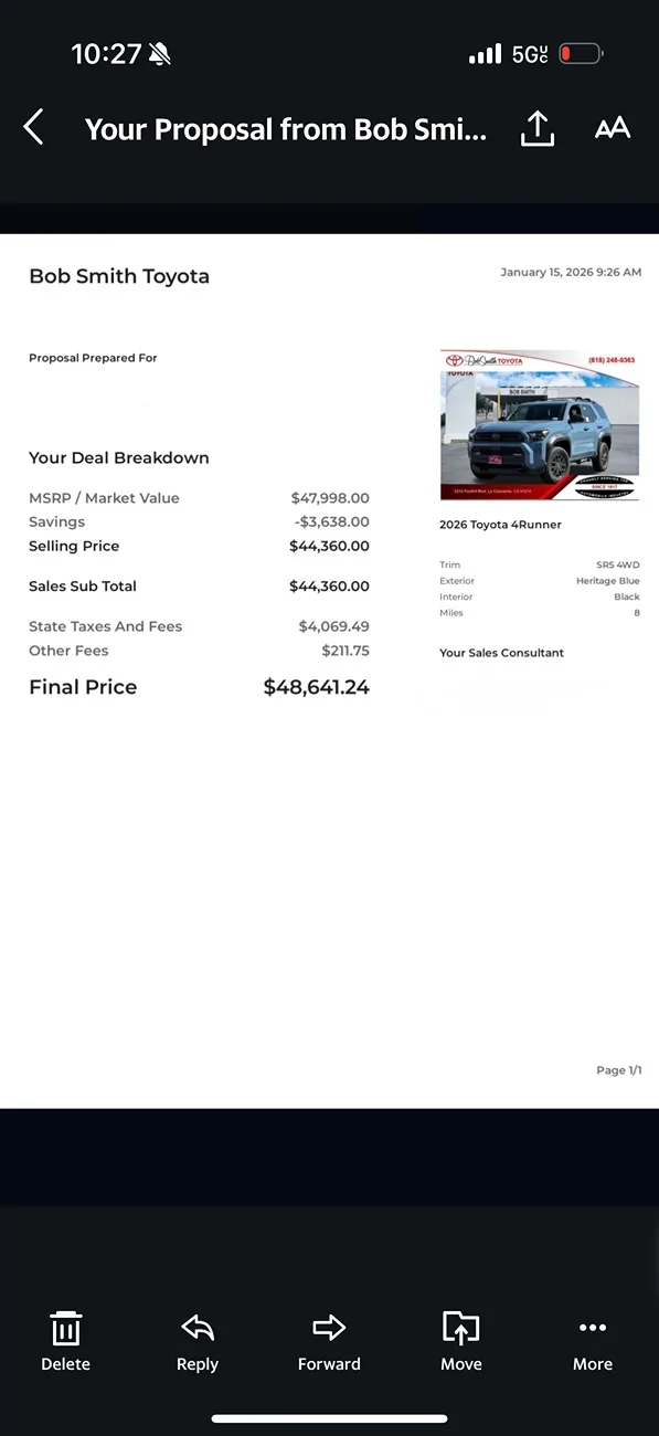 2025 2026 4runner 6th gen What are people actually paying for their 4Runners right now? IMG_6643