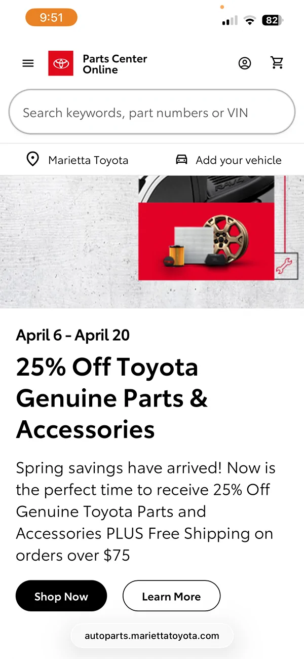 2025 2026 4runner 6th gen 25% off sale OEM Toyota parts & accessories - through April 20 IMG_9906