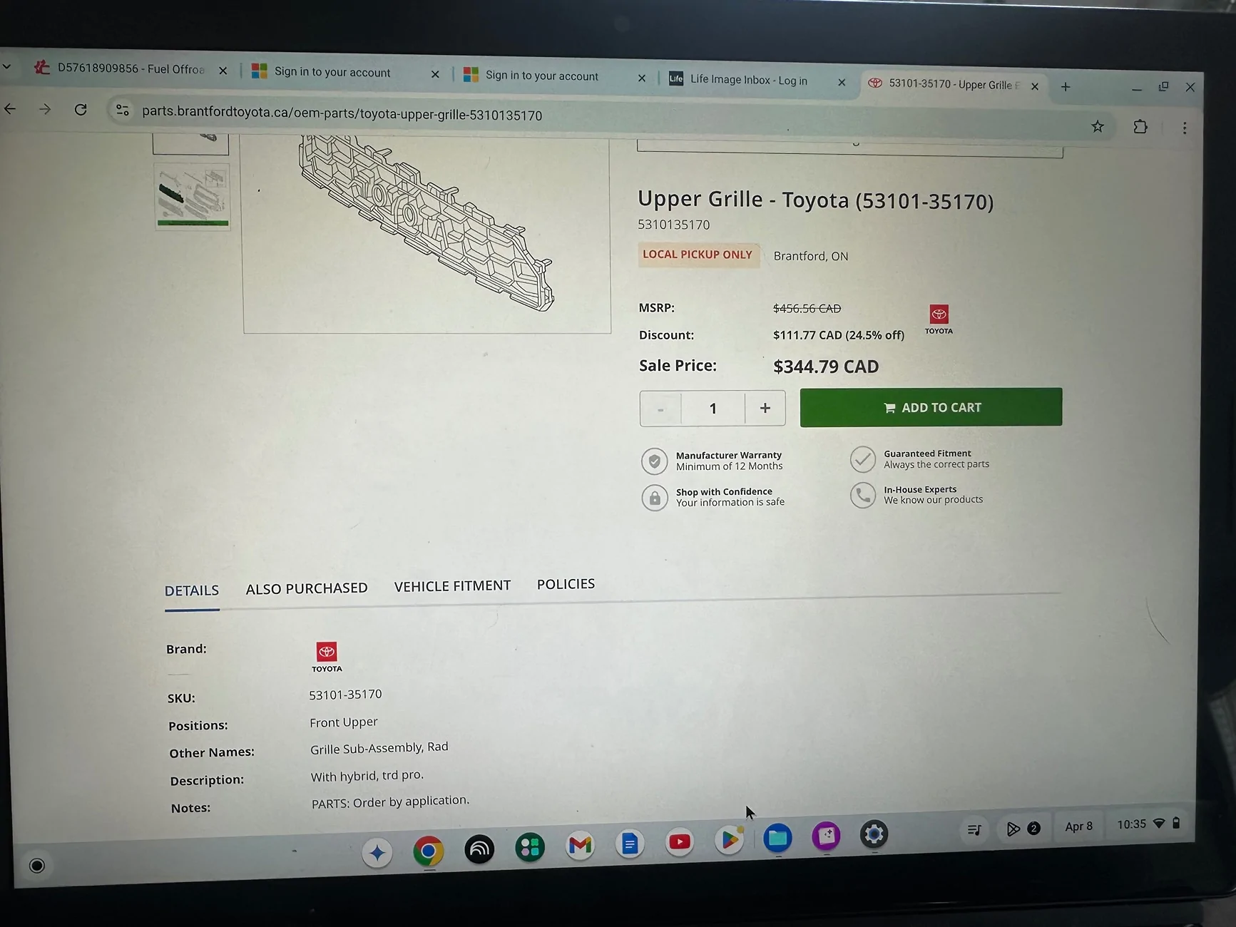 2025 2026 4runner 6th gen Heritage grill and headlamps for TRDPRO IMG_3841