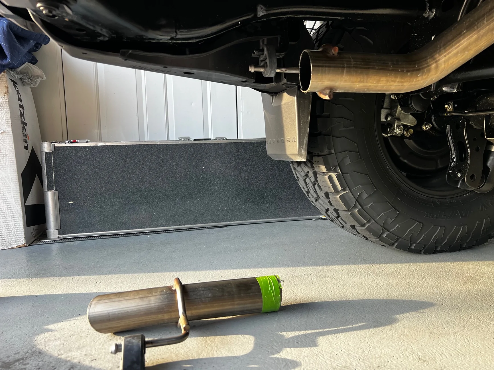2025 2026 4runner 6th gen TRD PRO Exhaust Tip Mod (Cut End of Exhaust Pipe) IMG_7392