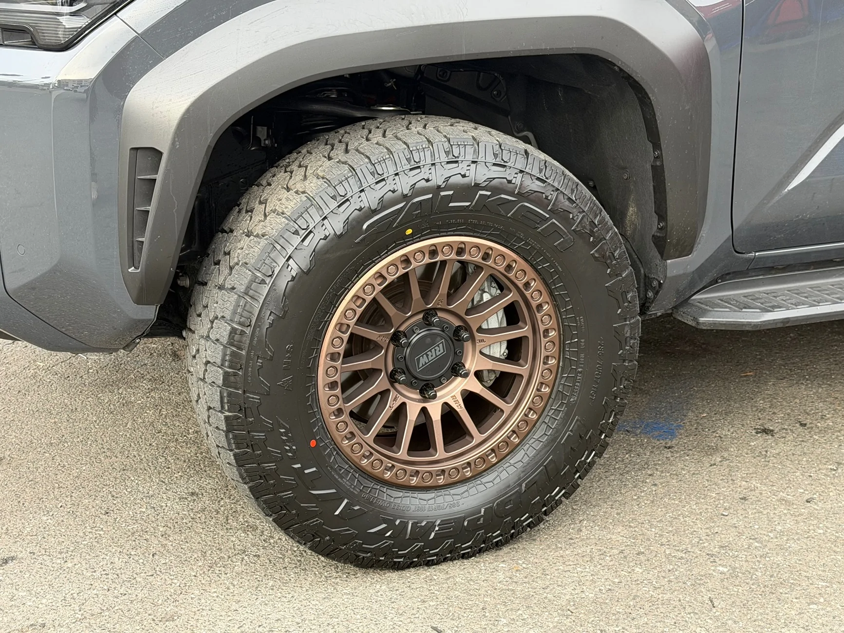 2025 2026 4runner 6th gen RRW 17” 25mm Offset with 33” AT4W tires - rub on stock suspension? IMG_9191