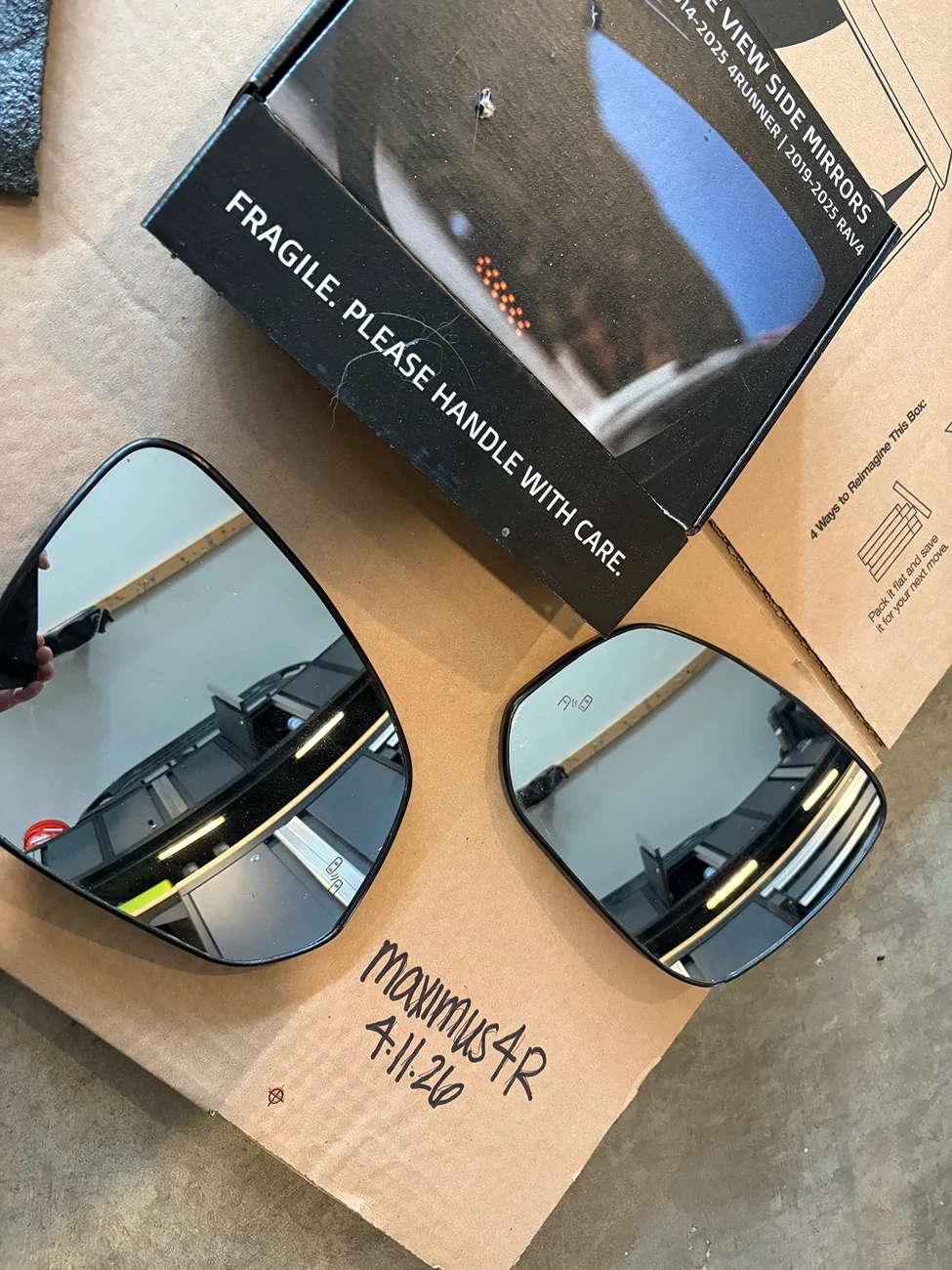 2025 2026 4runner 6th gen Aspire wide angle mirrors IMG_0687
