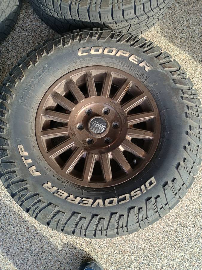 2025 2026 4runner 6th gen Arizona OZ Racing Rally Raid 17x8 with Cooper Discoverer tires - $1300 227452-a1c4017f5a41931da08fffb2dd524341