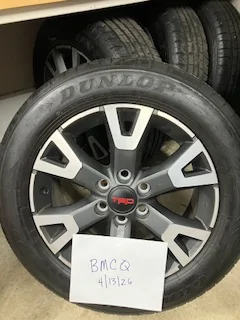 2025 2026 4runner 6th gen 2025 Sport Premium 20" TRD wheels and tires 2025 TRD wheels tires