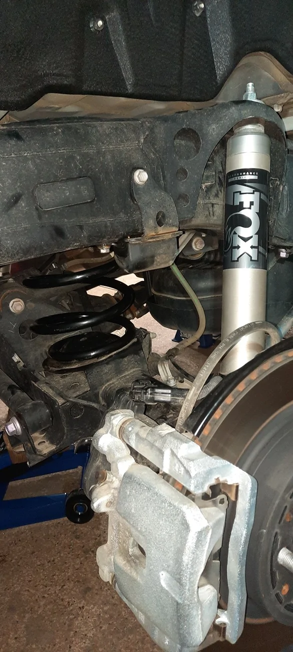 2025 2026 4runner 6th gen Fox 2.5 Performance ELITE Shocks (Fronts) Installed Review. Making Progress on 2025 Off Road Hybrid Harsh Ride 20260406_182837