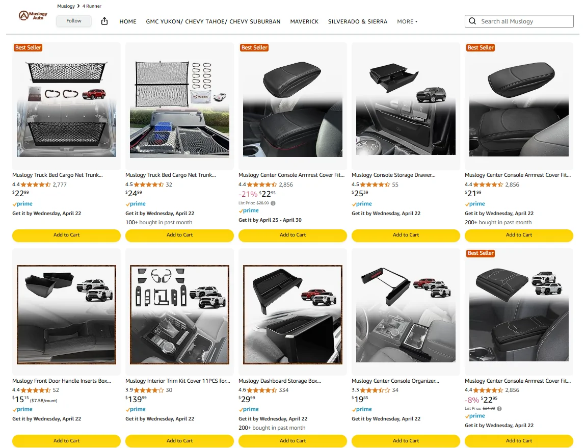 2025 2026 4runner 6th gen 🌸 Muslogy 4Runner Accessories 🌸 1776410136985-jq