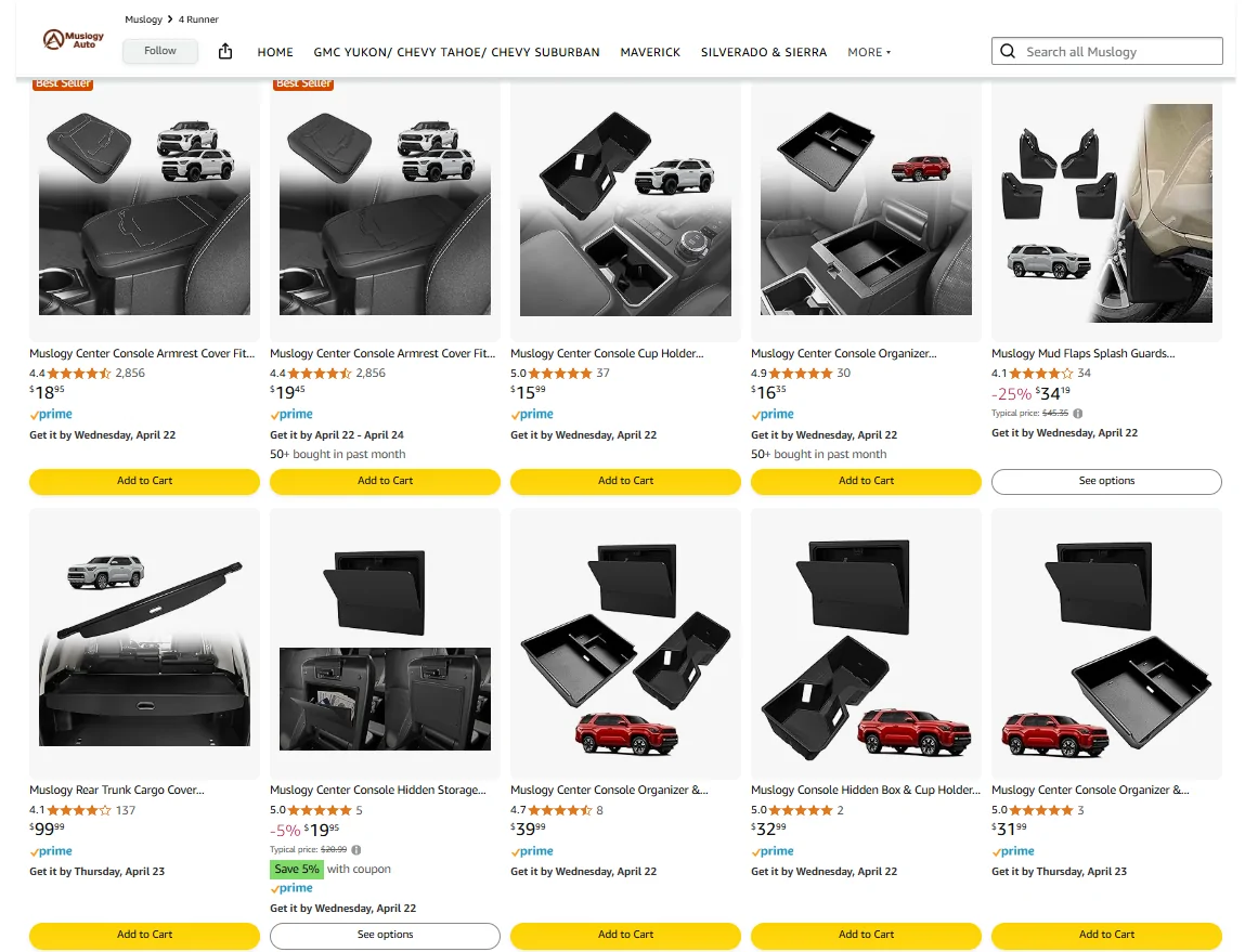 2025 2026 4runner 6th gen 🌸 Muslogy 4Runner Accessories 🌸 1776410160077-4