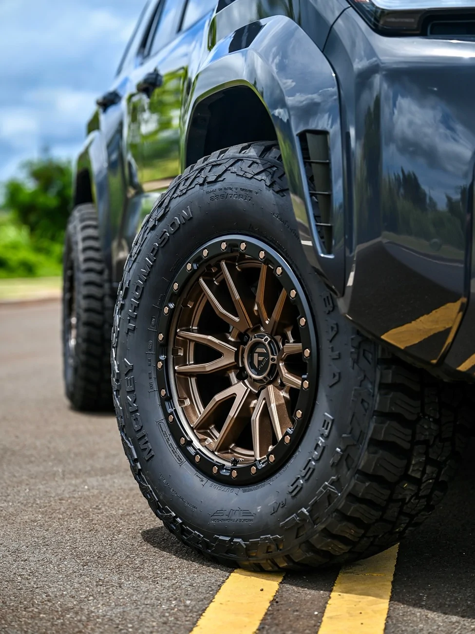 Platinum build on Ready Lift 1.5%22 Front Lift, MT Baja Boss AT 285:70:17 tires, 0 offset Fue...webp