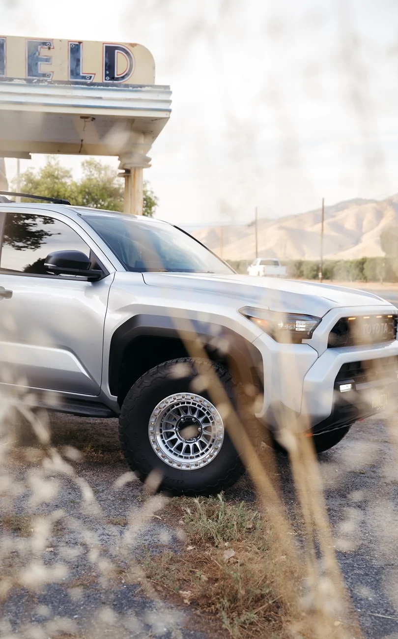 2025 2026 4runner 6th gen ORP Cutting Edge build so far: Silver 35s with Westcott leveling kit after some trimming DSC09115