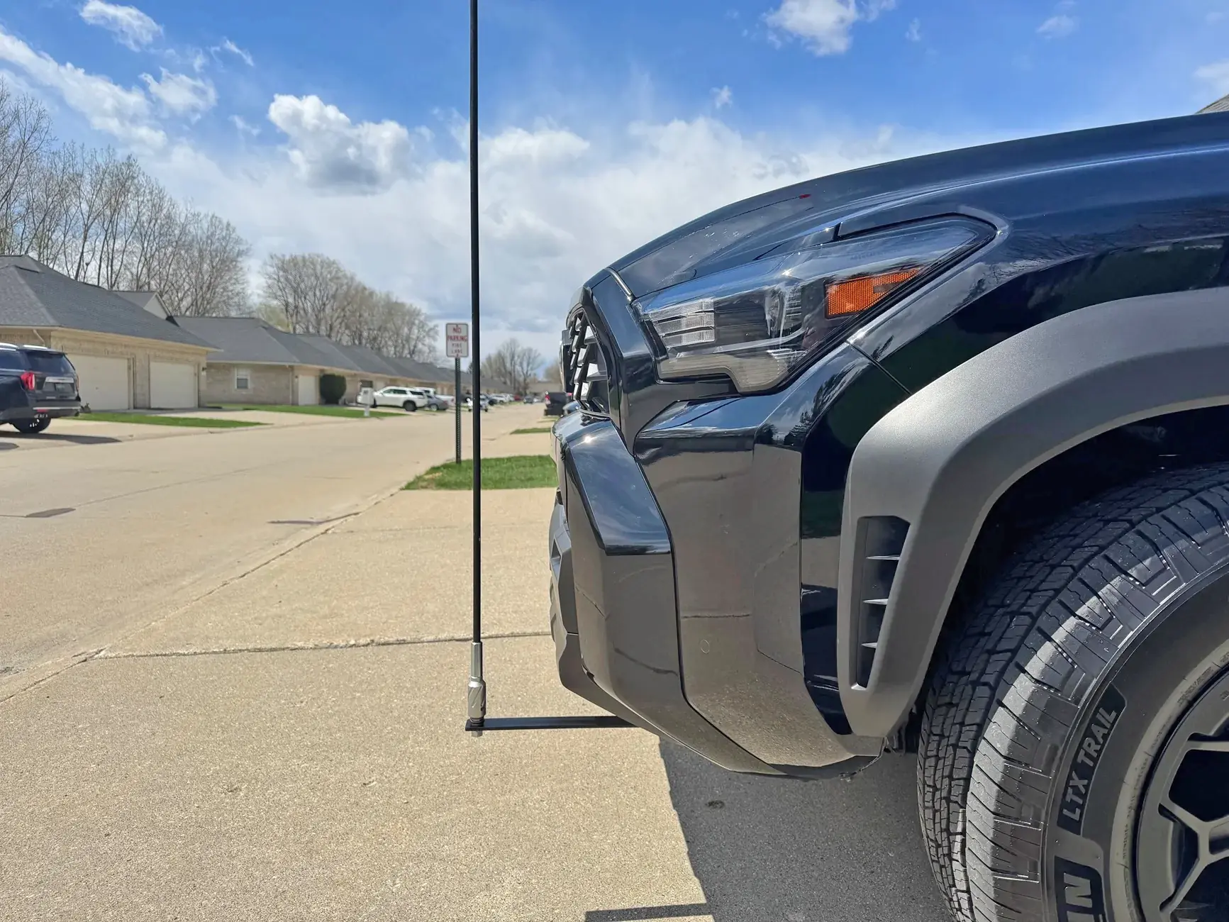 2025 2026 4runner 6th gen Front whip flag mount & orange flag installed DIY -- Ready for Silver Lake sand dunes! 33556-a4c9c8cece751e0f8c932422c22299c2